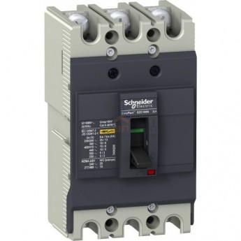 Автоматический выключатель 3П3Т SCHNEIDER ELECTRIC EASYPACT EZC100 10KA/400В 15 A