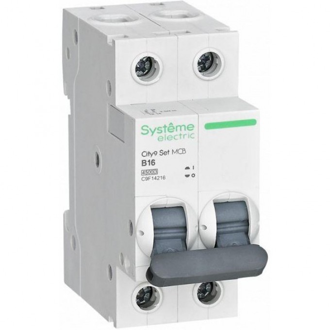 Автоматический выключатель SCHNEIDER ELECTRIC модульный 2п B 16А 4.5кА City9 Set 230В SE C9F14216