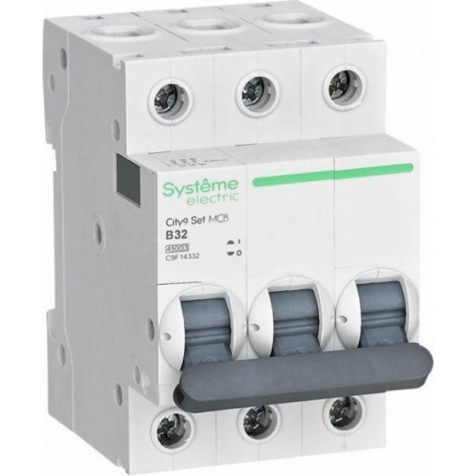 Автоматический выключатель SCHNEIDER ELECTRIC модульный 3п B 10А 4.5кА City9 Set 400В SE C9F14310