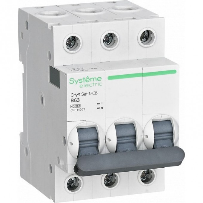 Автоматический выключатель SCHNEIDER ELECTRIC модульный 3п B 63А 4.5кА City9 Set 400В SE C9F14363