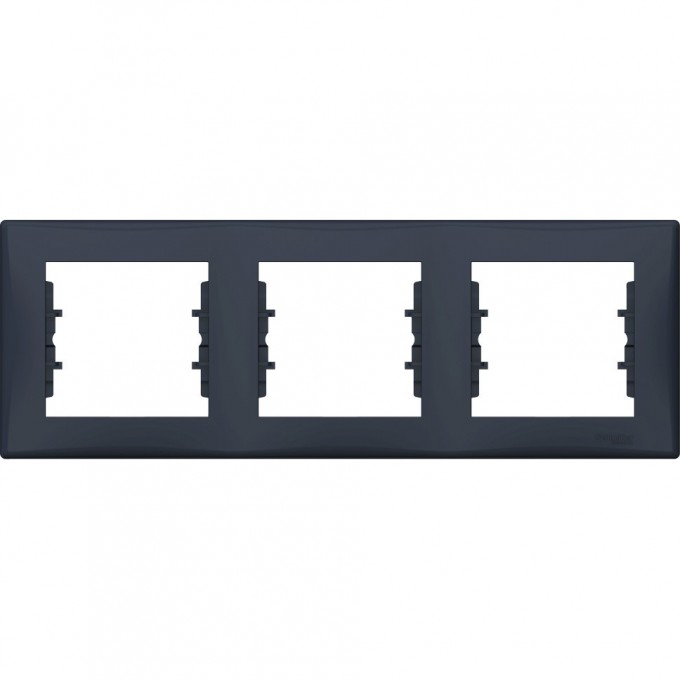 3-постовая рамка SCHNEIDER ELECTRIC SEDNA, горизонтальная, ГРАФИТ SDN5800570 3-постовая рамка SCHNEIDER ELECTRIC SEDNA, горизонтальная, ГРАФИТ SDN5800570