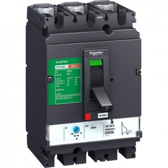 Автоматический выключатель 3P SCHNEIDER ELECTRIC EASYPACT CVS100B 25КА TM40D