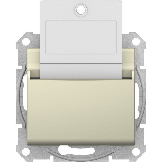 Карточный выключатель SCHNEIDER ELECTRIC SEDNA, 10А, 250В, БЕЖЕВЫЙ SDN1900147