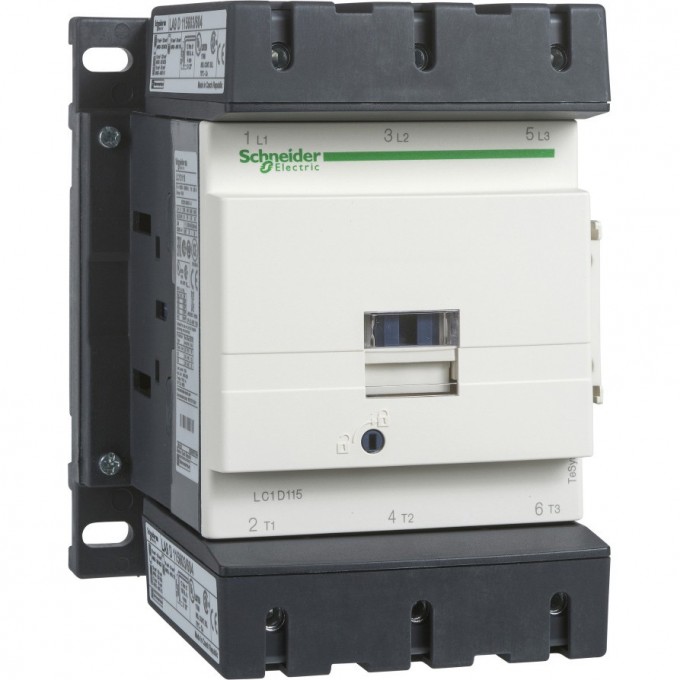 Контактор SCHNEIDER ELECTRIC TESYS D 3Р,115 A,НО+НЗ,220V 50/60 ГЦ,ЗАЖИМ ПОД ВИНТ, LC1D115M7 Контактор SCHNEIDER ELECTRIC TESYS D 3Р,115 A,НО+НЗ,220V 50/60 ГЦ,ЗАЖИМ ПОД ВИНТ, LC1D115M7