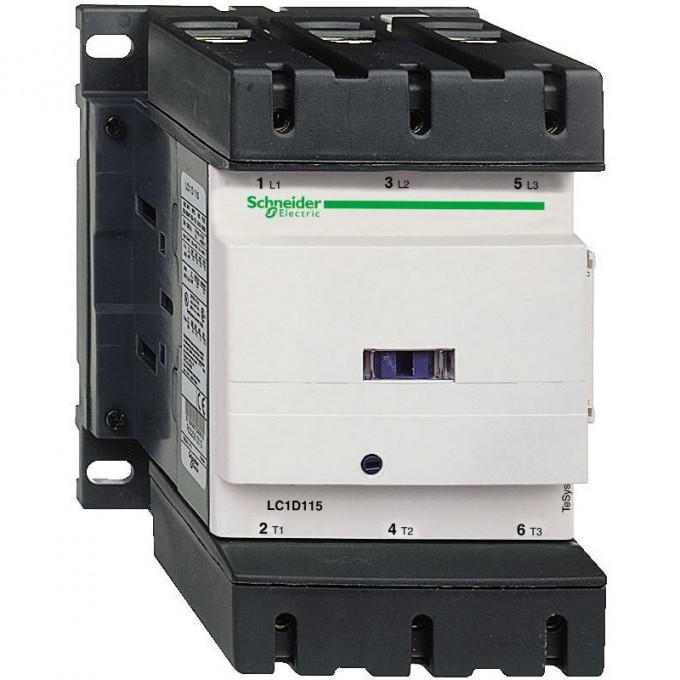Контактор SCHNEIDER ELECTRIC TESYS D 3Р,115 A,НО+НЗ,230V 50/60 ГЦ,ЗАЖИМ ПОД ВИНТ, LC1D115P7 Контактор SCHNEIDER ELECTRIC TESYS D 3Р,115 A,НО+НЗ,230V 50/60 ГЦ,ЗАЖИМ ПОД ВИНТ, LC1D115P7