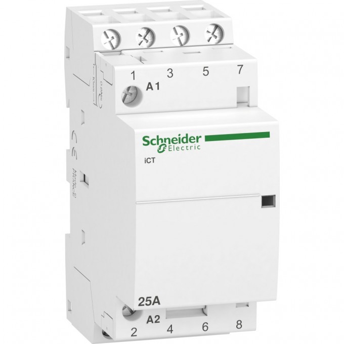 Модульный контактор SCHNEIDER ELECTRIC ACTI9 iCT25A 4НО 220/240В АС 50ГЦ A9C20834 Модульный контактор SCHNEIDER ELECTRIC ACTI9 iCT25A 4НО 220/240В АС 50ГЦ A9C20834