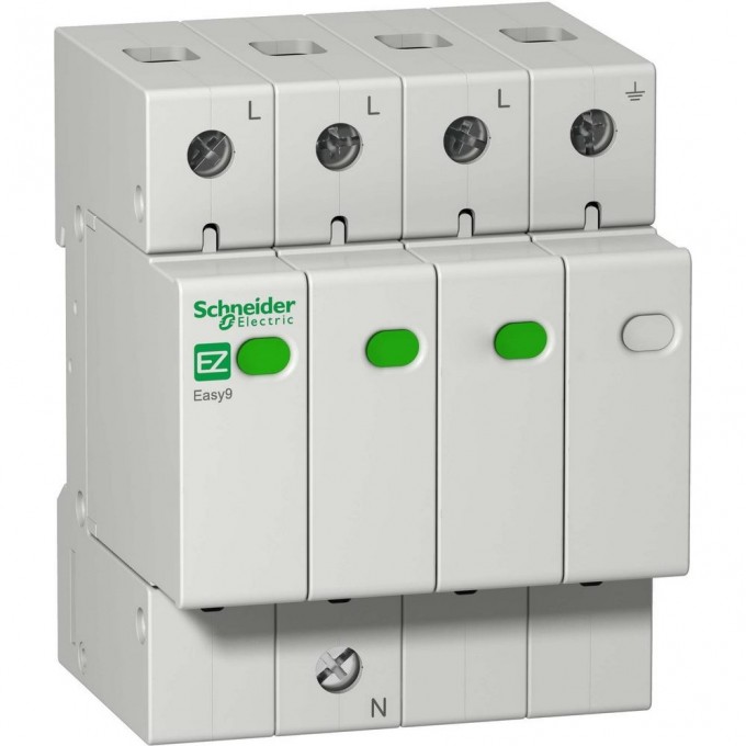 Ограничитель перенапряжения SCHNEIDER ELECTRIC EASY9 3П+Н 45кА 400В =S= EZ9L33745