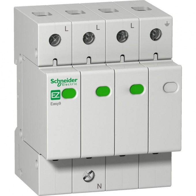 Ограничитель перенапряжения SCHNEIDER ELECTRIC EASY9 EASY9 3П+H 20кА 400В =S= EZ9L33720