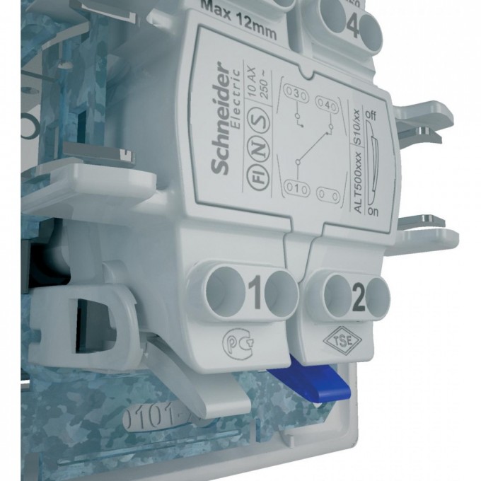 Переключатель 1-клавишный SCHNEIDER ELECTRIC SEDNA, сх.6, 10А, 250В, алюминий SDN0400160