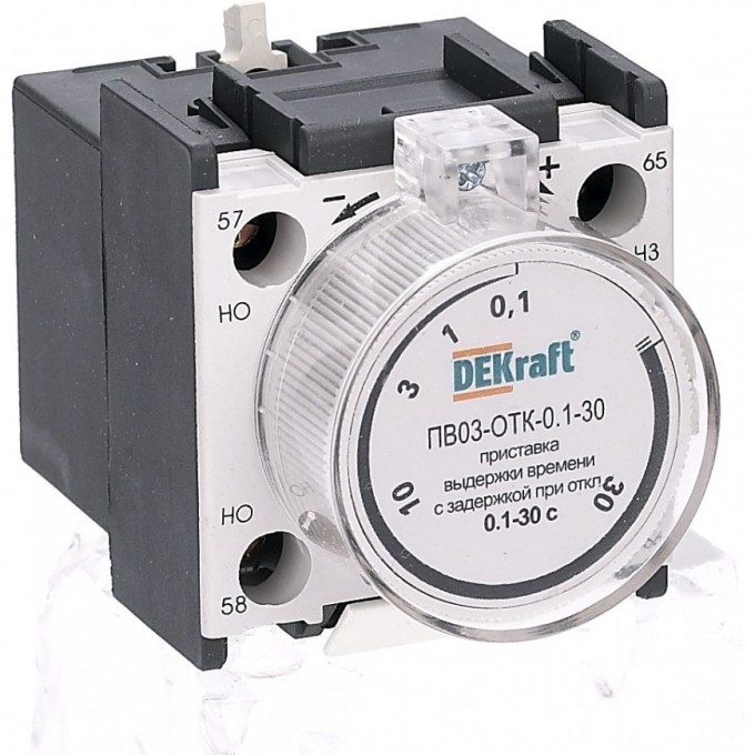 Приставка выдержки времени SCHNEIDER ELECTRIC DEKRAFT с задержкой при отключении ПВ-03 для контакторов КМ-103 DEKraft 24116DEK Приставка выдержки времени SCHNEIDER ELECTRIC DEKRAFT с задержкой при отключении ПВ-03 для контакторов КМ-103 DEKraft 24116DEK
