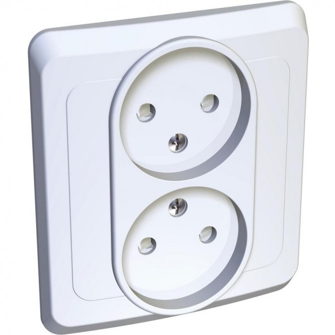 Розетка двойная SCHNEIDER ELECTRIC ЭТЮД С/У без заземления со шторками 16А 250B, белый, Россия PC16-006B Розетка двойная SCHNEIDER ELECTRIC ЭТЮД С/У без заземления со шторками 16А 250B, белый, Россия PC16-006B