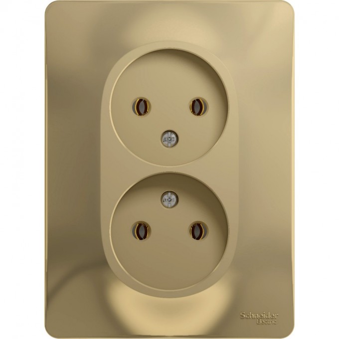 Розетка двойная SCHNEIDER ELECTRIC GLOSSA без заземления, в сборе, титан GSL000420 Розетка двойная SCHNEIDER ELECTRIC GLOSSA без заземления, в сборе, титан GSL000420