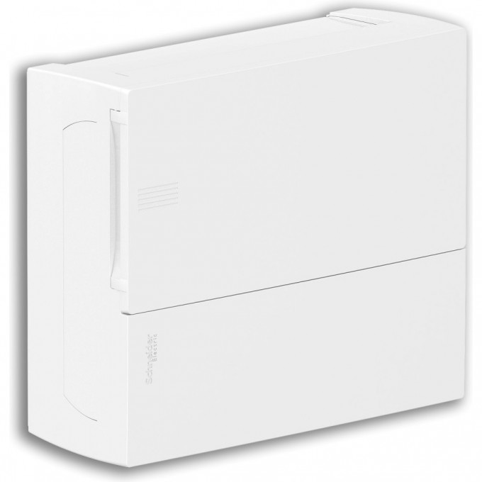 Щит навесной SCHNEIDER ELECTRIC MINI PRAGMA с белой дверцей 1РЯД/12МОД,IP40,IK07,63А,2 клеммы,Италия MIP12112