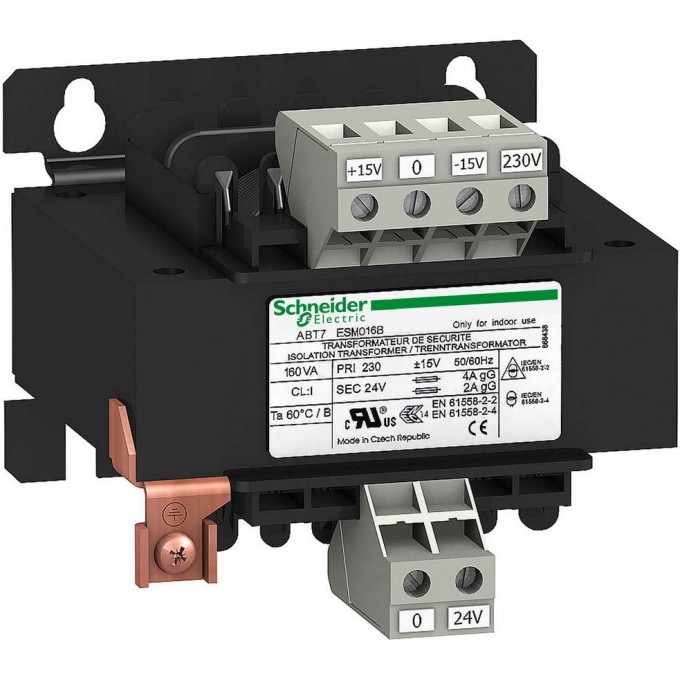 Трансформатор SCHNEIDER ELECTRIC MODICON 24В 100ВА ABT7ESM010B Трансформатор SCHNEIDER ELECTRIC MODICON 24В 100ВА ABT7ESM010B