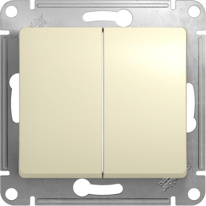 2-клавишный переключатель SCHNEIDER ELECTRIC GLOSSA, сх.6/2, 10АХ, механизм, БЕЖЕВЫЙ GSL000265 2-клавишный переключатель SCHNEIDER ELECTRIC GLOSSA, сх.6/2, 10АХ, механизм, БЕЖЕВЫЙ GSL000265