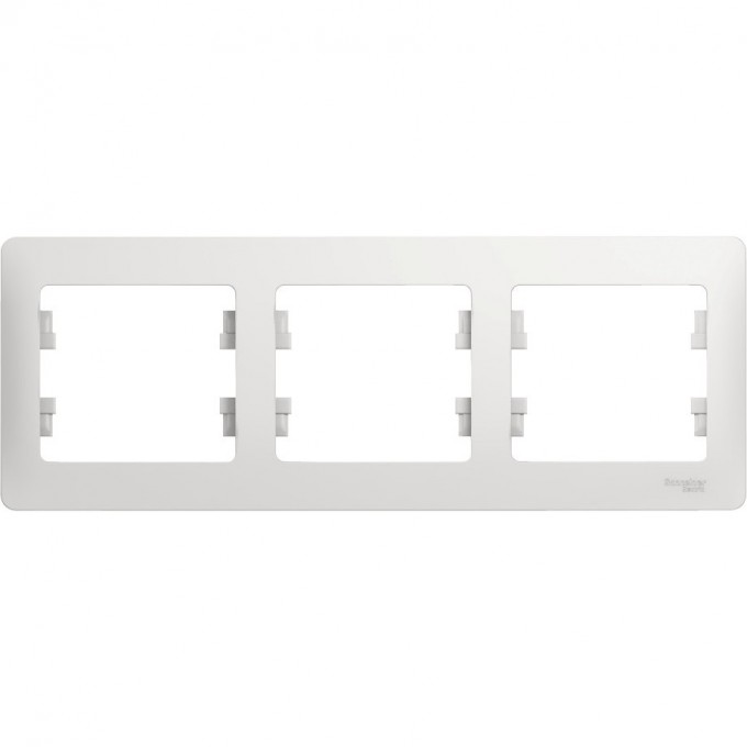 3-постовая рамка SCHNEIDER ELECTRIC GLOSSA, горизонтальная, БЕЛЫЙ GSL000103 3-постовая рамка SCHNEIDER ELECTRIC GLOSSA, горизонтальная, БЕЛЫЙ GSL000103