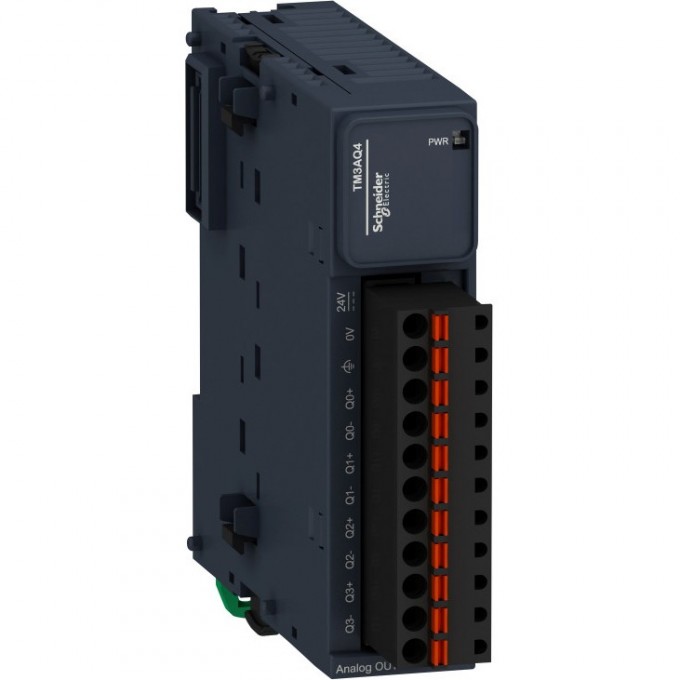 Аналоговый модуль расширения SCHNEIDER ELECTRIC MODICON ТМ3- 4 аналоговых выхода, пружинные клеммы TM3AQ4G Аналоговый модуль расширения SCHNEIDER ELECTRIC MODICON ТМ3- 4 аналоговых выхода, пружинные клеммы TM3AQ4G
