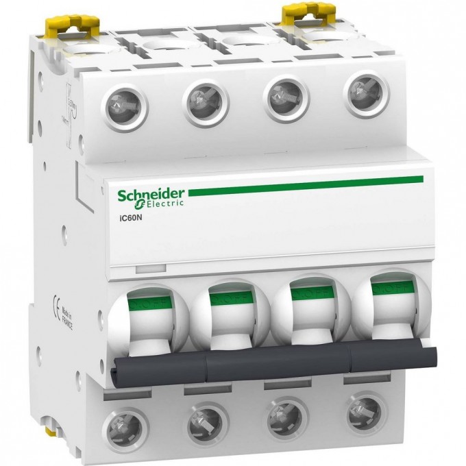 Автоматический выключатель SCHNEIDER ELECTRIC ACTI 9 iC60N 4П 10A C A9F79410 Автоматический выключатель SCHNEIDER ELECTRIC ACTI 9 iC60N 4П 10A C A9F79410