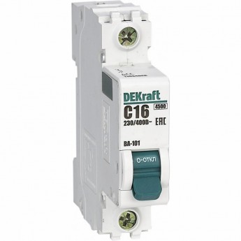 Автоматический выключатель SCHNEIDER ELECTRIC DEKRAFT 1Р 10А х-ка B ВА-101 4,5кА