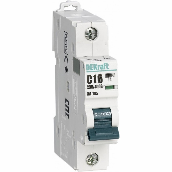 Автоматический выключатель SCHNEIDER ELECTRIC DEKRAFT ВА105-1P-001A-C 13148DEK Автоматический выключатель SCHNEIDER ELECTRIC DEKRAFT ВА105-1P-001A-C 13148DEK