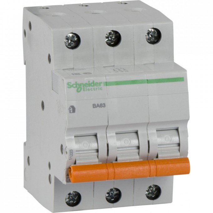 Автоматический выключатель SCHNEIDER ELECTRIC ДОМОВОЙ ВА63 3П 16A C 4,5 кА, Болгария/Италия 11223 Автоматический выключатель SCHNEIDER ELECTRIC ДОМОВОЙ ВА63 3П 16A C 4,5 кА, Болгария/Италия 11223