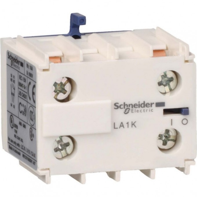 Блок дополнительных контактов SCHNEIDER ELECTRIC TESYS 2НО винтовой зажим LA1KN20 Блок дополнительных контактов SCHNEIDER ELECTRIC TESYS 2НО винтовой зажим LA1KN20