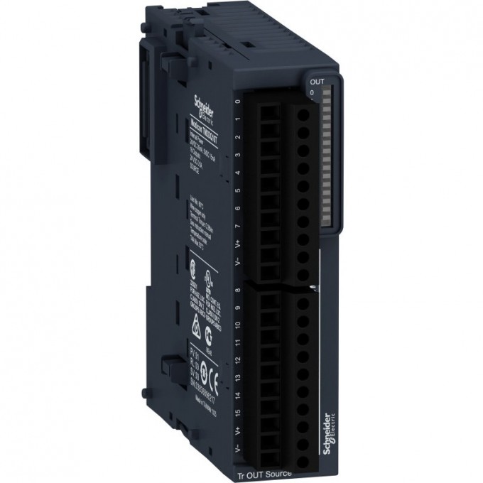 Дискретный модуль расширения SCHNEIDER ELECTRIC MODICON ТМ3 16 выходов, транзист источник TM3DQ16T Дискретный модуль расширения SCHNEIDER ELECTRIC MODICON ТМ3 16 выходов, транзист источник TM3DQ16T