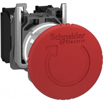 Кнопка аварийной остановки 22мм SCHNEIDER ELECTRIC HARMONY XB4 красная с возвратом XB4BS8444