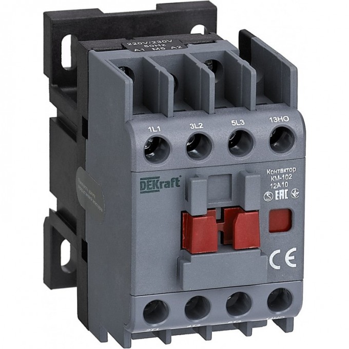 Контактор SCHNEIDER ELECTRIC DEKRAFT 12А 220В/230В АС3 АС4 1HЗ КМ-102 22034DEK Контактор SCHNEIDER ELECTRIC DEKRAFT 12А 220В/230В АС3 АС4 1HЗ КМ-102 22034DEK