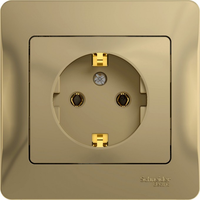 Розетка SCHNEIDER ELECTRIC GLOSSA с заземлением, в сборе, титан GSL000442 Розетка SCHNEIDER ELECTRIC GLOSSA с заземлением, в сборе, титан GSL000442