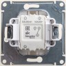 1-клавишный переключатель SCHNEIDER ELECTRIC GLOSSA, сх.6, 10АХ, механизм, ПЕРЛАМУТР GSL000661