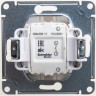 1-клавишный выключатель SCHNEIDER ELECTRIC GLOSSA, сх.1, 10АХ, механизм, ПЕРЛАМУТР GSL000611