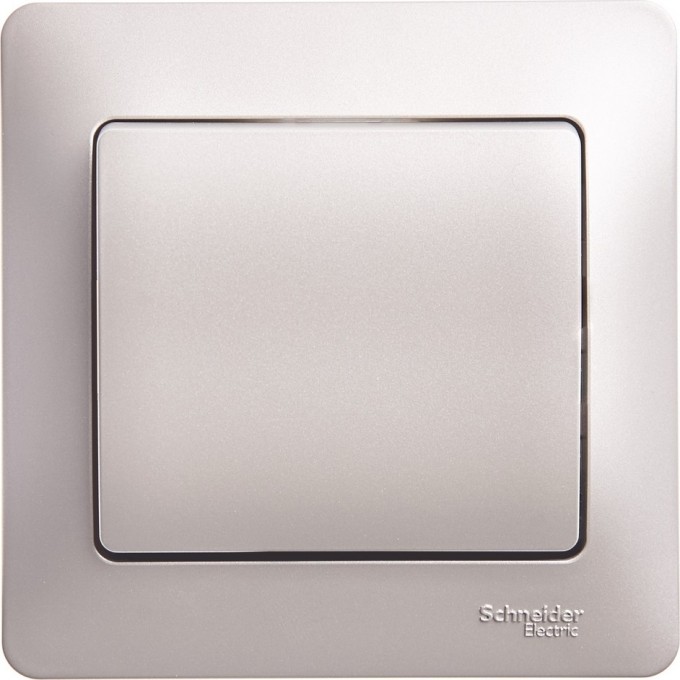 1-клавишный выключатель SCHNEIDER ELECTRIC GLOSSA, сх.1, 10АХ, в сборе, ПЛАТИНА GSL001212 1-клавишный выключатель SCHNEIDER ELECTRIC GLOSSA, сх.1, 10АХ, в сборе, ПЛАТИНА GSL001212
