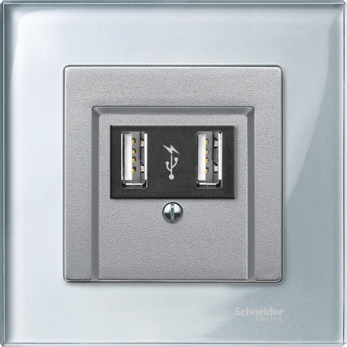 1-постовая рамка SCHNEIDER ELECTRIC MERTEN M-ELEGANCE стеклянная, АЛМАЗ, SM MTN4010-3260