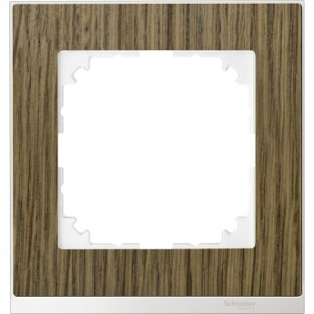 1-постовая рамка SCHNEIDER ELECTRIC MERTEN M-PURE DECOR, ДУБ/БЕЛЫЙ, SM