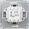 2-клавишный переключатель SCHNEIDER ELECTRIC GLOSSA, сх.6/2, 10АХ, механизм, ШОКОЛАД GSL000865