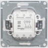 2-клавишный переключатель SCHNEIDER ELECTRIC W59, 10АХ, механизм, МАТОВЫЙ ХРОМ VS610-256-5-86