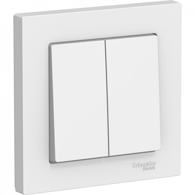 2-клавишный выключатель SCHNEIDER ELECTRIC ATLASDESIGN в сборе, БЕЛЫЙ ATN000152 2-клавишный выключатель SCHNEIDER ELECTRIC ATLASDESIGN в сборе, БЕЛЫЙ ATN000152