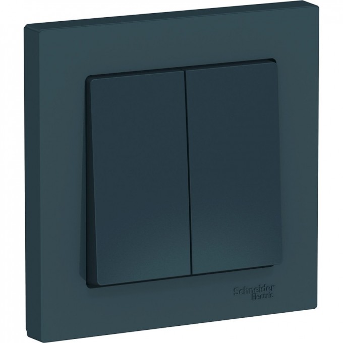 2-клавишный выключатель SCHNEIDER ELECTRIC ATLASDESIGN в сборе, ИЗУМРУД ATN000852 2-клавишный выключатель SCHNEIDER ELECTRIC ATLASDESIGN в сборе, ИЗУМРУД ATN000852
