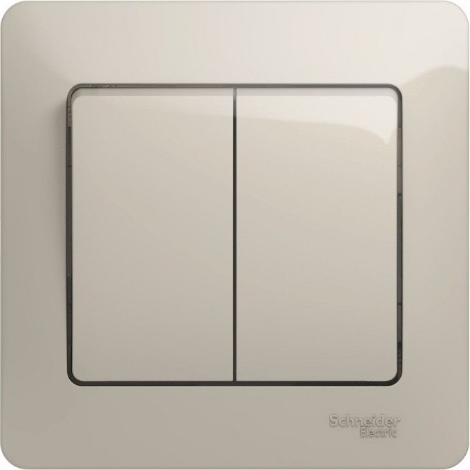 2-клавишный выключатель SCHNEIDER ELECTRIC GLOSSA, сх.5, 10АХ, в сборе, МОЛОЧНЫЙ GSL000952 2-клавишный выключатель SCHNEIDER ELECTRIC GLOSSA, сх.5, 10АХ, в сборе, МОЛОЧНЫЙ GSL000952