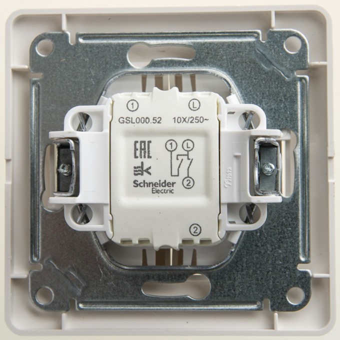 2-клавишный выключатель SCHNEIDER ELECTRIC GLOSSA, сх.5, 10АХ, в сборе, ПЕРЛАМУТР GSL000652 2-клавишный выключатель SCHNEIDER ELECTRIC GLOSSA, сх.5, 10АХ, в сборе, ПЕРЛАМУТР GSL000652