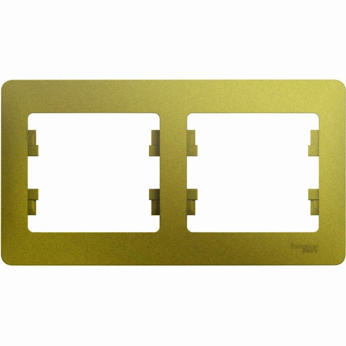 2-постовая рамка SCHNEIDER ELECTRIC GLOSSA, горизонтальная, ФИСТАШКОВЫЙ GSL001002 2-постовая рамка SCHNEIDER ELECTRIC GLOSSA, горизонтальная, ФИСТАШКОВЫЙ GSL001002