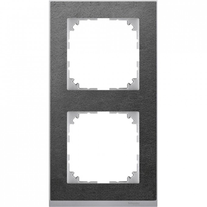 2-постовая рамка SCHNEIDER ELECTRIC MERTEN M-PURE DECOR, СЛАНЕЦ/АЛЮМИНИЙ, SM MTN4020-3669 2-постовая рамка SCHNEIDER ELECTRIC MERTEN M-PURE DECOR, СЛАНЕЦ/АЛЮМИНИЙ, SM MTN4020-3669