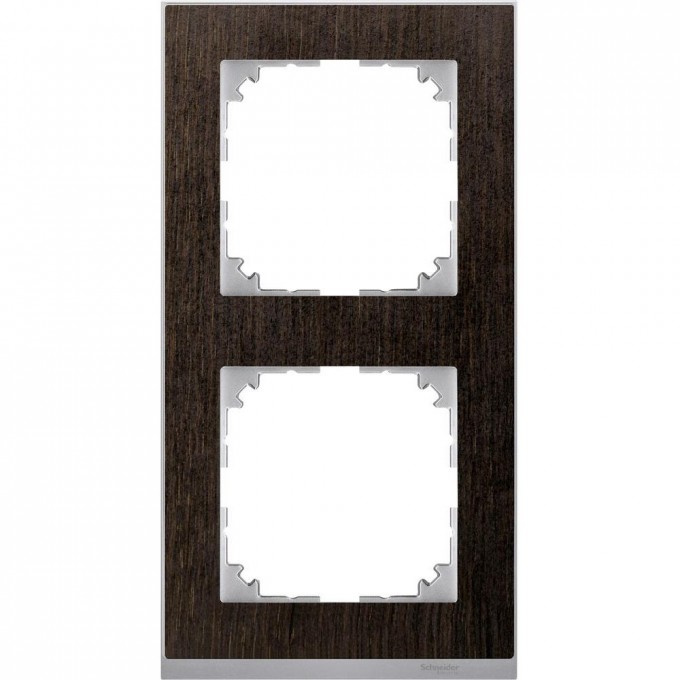 2-постовая рамка SCHNEIDER ELECTRIC MERTEN M-PURE DECOR, ВЕНГЕ/АЛЮМИНИЙ, SM MTN4020-3671 2-постовая рамка SCHNEIDER ELECTRIC MERTEN M-PURE DECOR, ВЕНГЕ/АЛЮМИНИЙ, SM MTN4020-3671