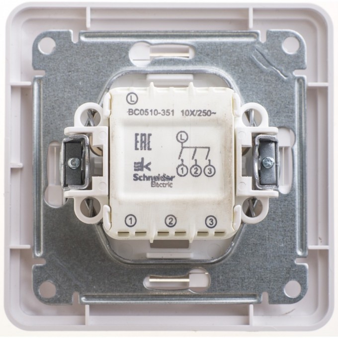 3-клавишный выключатель SCHNEIDER ELECTRIC W59, 10АХ, в сборе, БЕЛЫЙ VS0510-351-18 3-клавишный выключатель SCHNEIDER ELECTRIC W59, 10АХ, в сборе, БЕЛЫЙ VS0510-351-18
