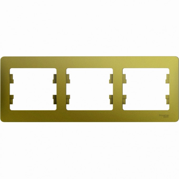 3-постовая рамка SCHNEIDER ELECTRIC GLOSSA, горизонтальная, ФИСТАШКОВЫЙ GSL001003 3-постовая рамка SCHNEIDER ELECTRIC GLOSSA, горизонтальная, ФИСТАШКОВЫЙ GSL001003