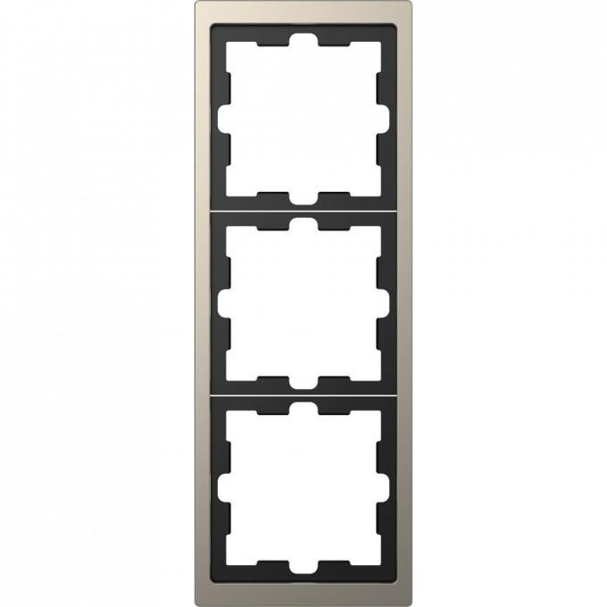 3-постовая рамка SCHNEIDER ELECTRIC MERTEN D-LIFE, НИКЕЛЬ MTN4030-6550