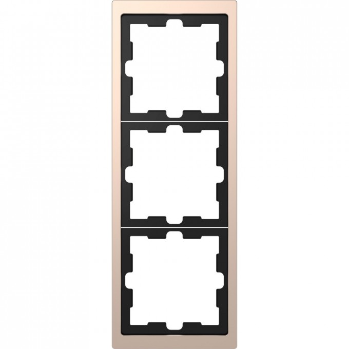 3-постовая рамка SCHNEIDER ELECTRIC MERTEN D-LIFE, ШАМПАНЬ MTN4030-6551