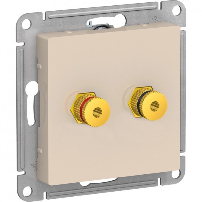 Аудиорозетка SCHNEIDER ELECTRIC ATLASDESIGN двухместная, БЕЖЕВЫЙ ATN000287 Аудиорозетка SCHNEIDER ELECTRIC ATLASDESIGN двухместная, БЕЖЕВЫЙ ATN000287