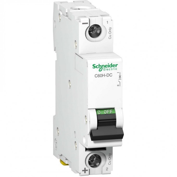 Автоматический выключатель SCHNEIDER ELECTRIC ACTI 9 C60H-DC 1П 25А C 250В DC A9N61513